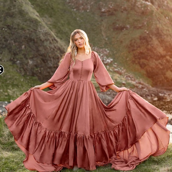 LORNA IMPACT DRESS IN CEDARWOOD - Picture 5 of 5